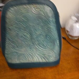 Embossed Green Backpack